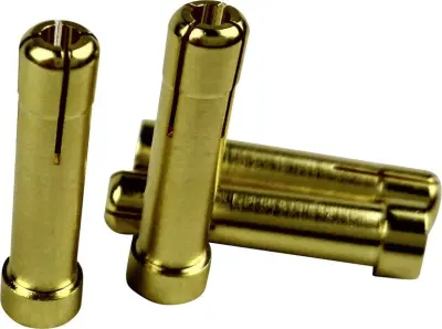 Reely  adapterski vtič [1x 4 mm zlati moški kontakt - 1x ženski konektor s 5 mm zlatimi kontakti]    1605782