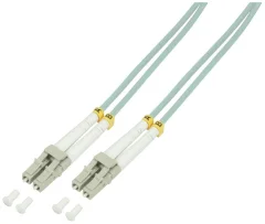 LogiLink FP3LC00 steklena vlakna optična vlakna priključni kabel [1x LC-vtič - 1x LC-vtič] 50/125 µ Multimode OM3 0.50 m