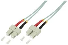 LogiLink FP3SC02 steklena vlakna optična vlakna priključni kabel [1x moški konektor sc - 1x moški konektor sc] 50/125 µ Multimode OM3 2.00 m