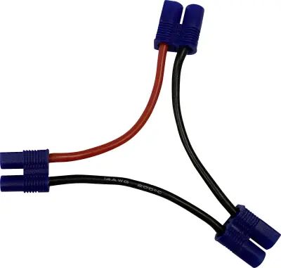 Reely  kabel za akumulator [1x T-vtičnica - 2x T-vtič] 10.00 cm   RE-6903765