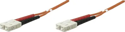 Intellinet 470018 steklena vlakna optična vlakna priključni kabel [1x moški konektor SC - 1x moški konektor SC] 50/125 µ Multimode OM2 2.00 m