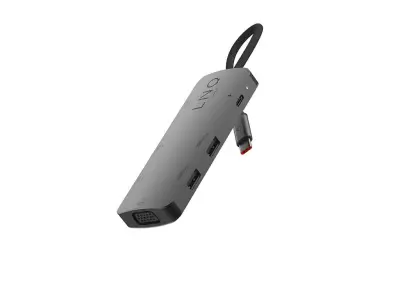 LINQ 7 v 1, USB-C, MST za 3 zaslone, HDMI, DP, mDP, VGA, 2x USB-A Priključna postaja