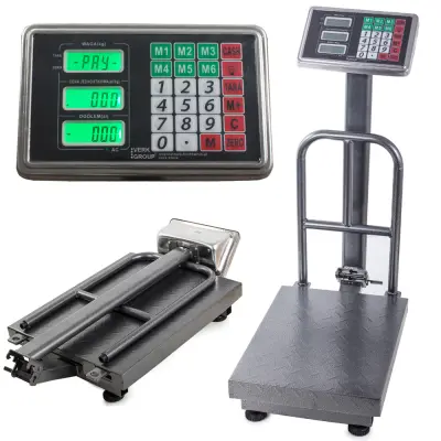 Kovinska digitalna elektronska tehtnica do 100kg – osvetljena LCD 2