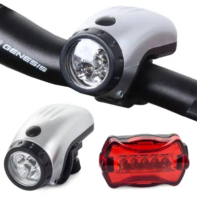 Set dveh kolesarskih svetilk 5+5 LED