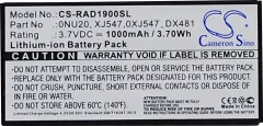 CS Cameron Sino akumulatorska baterija za raid krmilnik 3.7 V 1000 mAh Nadomešča originalno baterijo 0FR463, 0NU209, 0U8735, 0UF302, 0XJ547, 312-0448, 405-10780, CNXVV, DX481, FR463, FR465,