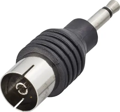Renkforce RF-4197105 jack koaksialni adapter  Priključki: jack konektor 3\,5 mm\, koaksialna vtičnica IEC  1 kos