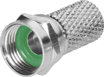 TRU COMPONENTS 1582460 F-konektor z gumijastim tesnilom Priključki: F-vtič Premer kabla: 6.8 mm 1 kos