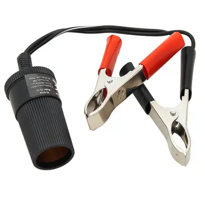 Vtičnica vžigalnika s krokodili 12-24V