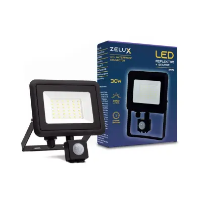 LED reflektor 30W 2550lm 4000K s PIR senzorjem gibanja IP65 z vododtesnim konektorjem