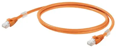 Weidmüller 2563810100 RJ45 omrežni kabel\, Patch kabel CAT 6a S/FTP 10.00 m oranžna ognjevaren 1 kos
