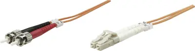 Intellinet 470438 steklena vlakna optična vlakna priključni kabel [1x LC-vtič - 1x ST-vtič] 50/125 µ Multimode OM2 5.00 m