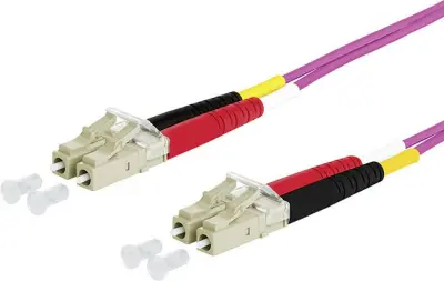 Metz Connect 151S1JOJO50E steklena vlakna optična vlakna priključni kabel [2x LC-vtič - 2x LC-vtič] 50/125 µ Multimode OM4 5.00 m