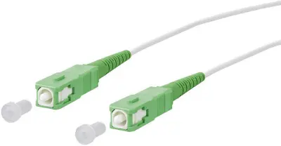 Metz Connect 151P7EAEA30E steklena vlakna optična vlakna kabel [1x moški konektor SC APC - 1x moški konektor SC APC] 9/125 µ Singlemode OS2 3 m