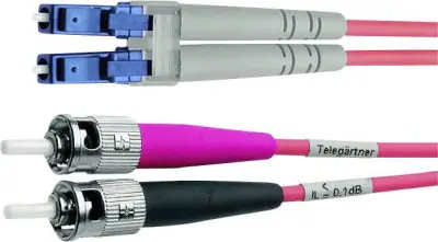 Telegärtner L00890A0078 steklena vlakna optična vlakna priključni kabel [1x moški konektor st - 1x LC-vtič] 50/125 µ Multimode OM4 1.00 m