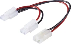 Modelcraft vzporedno vezan kabel za akumulator [1x Tamiya moški konektor - 2x Tamiya ženski konektor] 10.00 cm 1.5 mm²