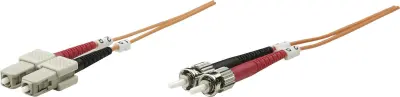 Intellinet 515788 steklena vlakna optična vlakna priključni kabel [1x ST-vtič - 1x moški konektor SC] 62,5/125 µ Multimode OM1 1.00 m