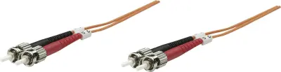 Intellinet 470056 steklena vlakna optična vlakna priključni kabel [1x ST-vtič - 1x ST-vtič] 50/125 µ Multimode OM2 1.00 m