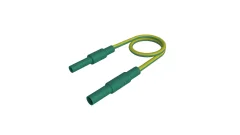 SKS Hirschmann MAL S GG-B 25/2\,5 gelb/grün varnostni merilni kabel [4 mm varnostni vtič - 4 mm varnostna vtičnica] 25 cm rumeno-zelena  1 kos