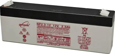 Svinčen akumulator 12 V 2.3 Ah EnerSys NP 2.3-12 Genesis NP2.3-12 Blei-Vlies (AGM) (Š x V x G) 178 x 67 x 35 mm ploski vtič 6.35 mm Wartungsfrei