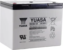 Yuasa REC80-12 YUAREC8012 svinčeni akumulator 12 V 80 Ah svinčevo-koprenast (Š x V x G) 259 x 212 x 168 mm M6-vijačni priklop nizko samopraznjenje\, nizki stroški vzdrževanja\, obstojnostni