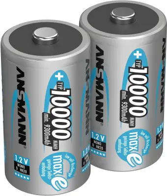 Akumulatorska baterija tipa D (Mono) NiMH Ansmann HR20 10000 mAh 1.2 V 2 kosa