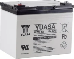 Yuasa REC36-12 YUAREC3612 svinčeni akumulator 12 V 36 Ah svinčevo-koprenast (Š x V x G) 196 x 169 x 130 mm M5-vijačni priklop nizko samopraznjenje\, nizki stroški vzdrževanja\, obstojnostni