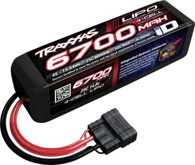 Traxxas lipo akumulatorski paket za modele 14.8 V 6700 mAh Število celic: 4 25 C mehka torba Traxxas iD