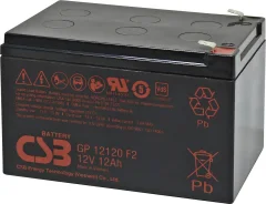 CSB Battery GP 12120 Standby USV GP12120F2 svinčeni akumulator 12 V 12 Ah svinčevo-koprenast (Š x V x G) 151 x 100 x 98 mm ploščati vtič\, 6\,35 mm brez vzdrževanja\, nizko samopraznjenje\,