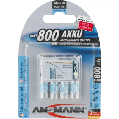 Micro (AAA) akumulator NiMH Ansmann maxE HR03 800 mAh 1.2 V 4 kosi