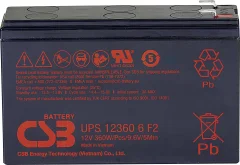 CSB Battery UPS 123606 high-rate UPS123606F1F2 svinčeni akumulator 12 V 7 Ah svinčevo-koprenast (Š x V x G) 151 x 99 x 51 mm ploščati vtič\, 6\,35 mm brez vzdrževanja\, nizko samopraznjenje