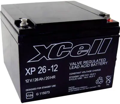 Svinčev akumulator 12 V 24 Ah XCell XP2412 XCEXP2412 Blei-Vlies (AGM) (B x H x T) 166.5 x 125 x 175mm M5-vijačni priključek vzdrževanje ni potrebno, V