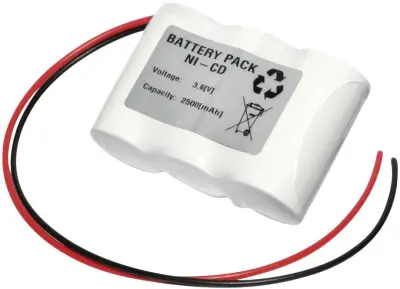 Emmerich Akumulator za zasilno razsvetljavo poti umika 2500 mAh s kabli 3.6 V 36C2500R C 2500\, niz s kabli