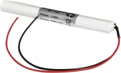 Emmerich Akumulator za zasilno razsvetljavo poti umika 800 mAh s kabli 3.6 V 36AA800S AA 800\, palica s kabli