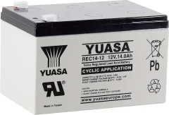 Yuasa REC14-12 YUAREC1412 svinčeni akumulator 12 V 14 Ah svinčevo-koprenast (Š x V x G) 151 x 97 x 98 mm ploščati vtič\, 6\,35 mm nizko samopraznjenje\, nizki stroški vzdrževanja\, obstojnos