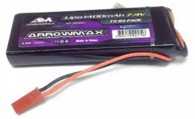 ArrowMax baterija sprejemnika (lipo) za modele 7.4 V 1400 mAh palica BEC