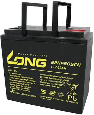 Long 22NF305CNE 22NF305CNE svinčeni akumulator 12 V 62 Ah svinčevo-koprenast (ŠxVxG) 226 x 214 x 135mm M6-vijačni priklop obstojnostni cikel, nizko sa