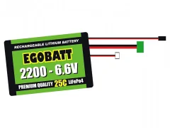 Modelna baterijska baterija (LiIon) LiFe baterija EGOBATT 2200 - 6\,6V (25C) Pichler life akumulatorski paket za modele 6.6 V 2000 mAh  25 C blok XH