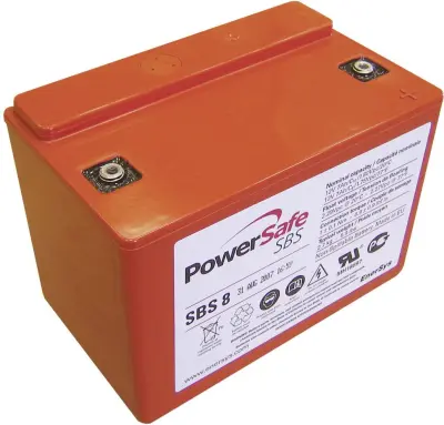 EnerSys Hawker Longlife PowerSafe SBS8 svinčeni akumulator 12 V 7 Ah svinčevo-koprenast (ŠxVxG) 138 x 99 x 86mm M4-vijačni priklop brez vzdrževanja, n