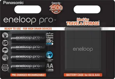 Panasonic eneloop Pro HR06 Box mignon (aa)-akumulator NiMH 2500 mAh 1.2 V 4 kos