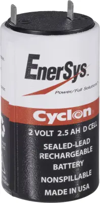 EnerSys Hawker Cyclon X 0800-0004 svinčeni akumulator 2 V 5 Ah svinčevo-koprenast (Ø x V) 45mm x 82mm ploščati vtič, 6,35mm brez vzdrževanja, zvite ce