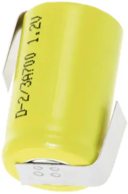 NiCd akumulatorska baterija Mexcel 2/3 A\, 1\, 2 V\, 700 mAh\, (Ø x V) 17 x 28 mm D-2/3A700