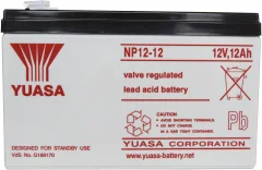 Svinčev akumulator 12 V 12 Ah Yuasa NP12-12 svinčevo-koprenast (AGM) 151 x 98 x 98 mm ploščati vtič 6.35 mm brez vzdrževanja