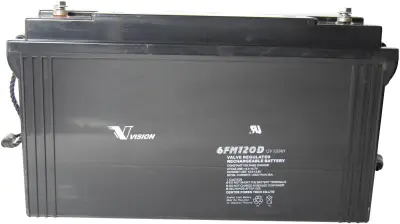 Vision Akkus 6FM120DX 6FM120DX svinčeni akumulator 12 V 120 Ah svinčevo-koprenast (ŠxVxG) 410 x 227 x 176mm M8-vijačni priklop brez vzdrževanja, obsto