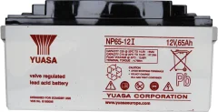 Svinčev akumulator 12 V 65 Ah Yuasa NP65-12 svinčevo-koprenast (AGM) 350 x 174 x 166 mm M6-vijačni priklop\, brez vzdrževanja