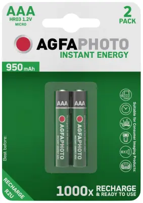 Micro (AAA) akumulator NiMH AgfaPhoto HR03 950 mAh 1.2 V 2 kosa