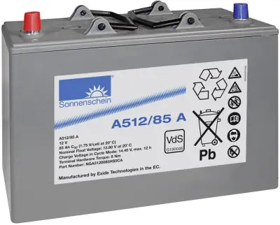 GNB Sonnenschein A512/85 A NGA5120085HS0CA svinčeni akumulator 12 V 85 Ah svinčevo-gelni (ŠxVxG) 330 x 236 x 171mm konusni pol brez vzdrževanja, vds c
