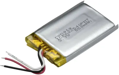 LiPo-akumulator Renata ICP622540PMT\, 3\, 7 V\, 600 mAh\, ICP072642\, (D x Š x V) 42\, 5 x 25\, 7 x 6.5 mm 100651