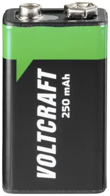VOLTCRAFT 6LR61 9 V akumulator NiMH 250 mAh 8.4 V 1 kos