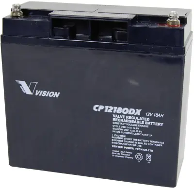 Vision Akkus CP12180DX CP12180DX svinčeni akumulator 12 V 18 Ah svinčevo-koprenast (ŠxVxG) 181 x 167 x 77mm M5-vijačni priklop brez vzdrževanja, obsto