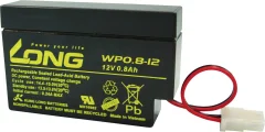 Long WP0.8-12 WP0.8-12 svinčeni akumulator 12 V 0.8 Ah svinčevo-koprenast (Š x V x G) 96 x 62 x 25 mm amp vtičnica nizko samopraznjenje\, brez vzdrževanja